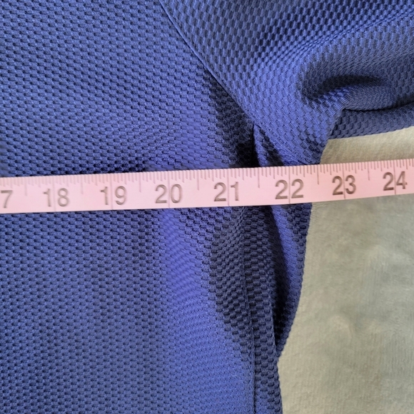 Lady Hagen Navy Blue Quarter Zip Contrast Collar Lightweight Golf Pullover XL - Picture 9 of 10